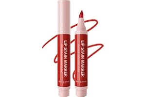 LESTPOLA Lip Stain Marker Pen-1Pcs Ruby Red Hydrating Lip Stain Liquid Lip Liner Pencil, Long Lasting Waterproof Smudge-proof Natural Matte Finish, Precise Chisel Tip Smooth, Lip Makeup Gift for Women-04