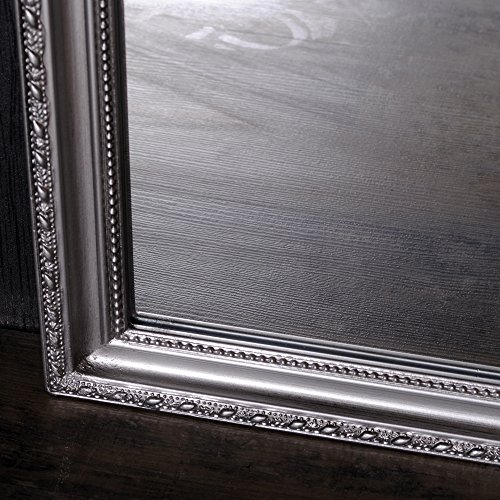 Wandspiegel BAROCK SILBER ANTIK HOLZRAHMEN SPIEGEL 150x40cm Stretto - 5