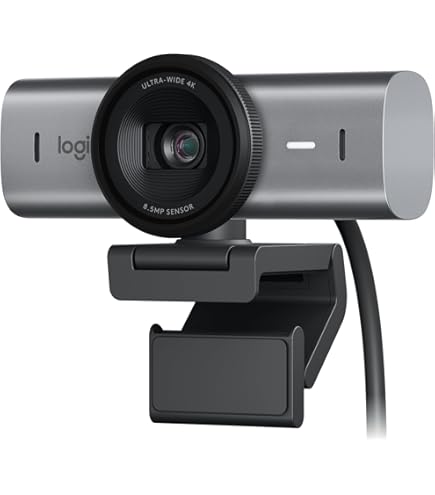 Logicool BRIO 4K Webカメラ Logitech MX Brio Ultra HD 4K Streaming Webcam, 1080p at 60 FPS