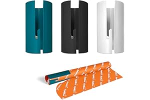 NINVVS 3-piece packaging paper cutter, Christmas packaging paper cutter, roll paper cutter, portable paper-cutting tool, used for kraft paper, gift paper, Christmas, etc.