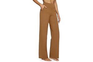 G4Free Yoga Pants with Pockets Wide Leg Trousers for Women High Waist Stretch Work Dress Casual Sweatpants Petite/Regular/Tall