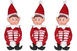 ELVES BEHAVING BADLY Elves Behavin' Badly 12 pulgadas largo pierna cuerpo suave vinilo cara elfo con sombrero y etiqueta (30,5 cm)