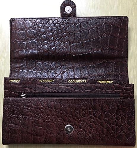 Pure Leather Elegant Ladies Stylish Clutch Handbag Travel Organiser