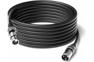 Nouiosa XLR-Mikrofonkabel, XLR-Kabel, XLR-Stecker zu XLR-Buchse, 3-Pin symmetrisches abgeschirmtes Mikrofonkabel für Aufnahmestudios, Auftritte und Live-Shows (30m/98ft)