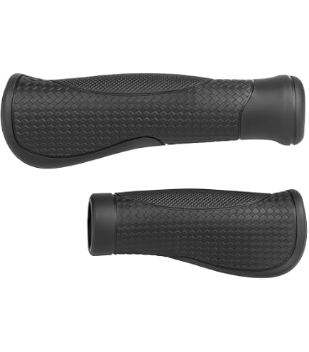 Poignées Guidon Vélo REETEE Caoutchouc Antidérapant Double Verrouillage - Ergonomiques 22mm
