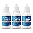 medzzi Clear Vision Eye Drop (Pack of 3) | Ayurvedic Formula | Daily Use Eye drops with Aloe Vera, Rose Water, Honey, Neem & Tulsi | 10ml