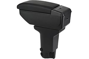 ZENVI Armrests Compatible with Fiat 500 Armrest 2016-2024 Center Console Organizer Box Double Layer Storage Space Can Used for elbow Support