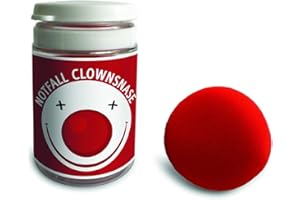Monsterzeug Notfall Clownsnase, Rote Nase aus Schaumstoff, Kostüm für Karneval und Fasching - 5 cm Durchmesser