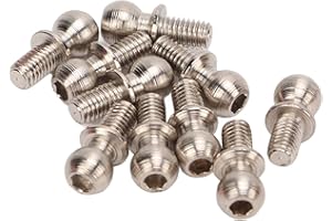 VGEBY RC Steering Ball Joint, 10 Pcs RC Ball Thread RC Car Upgrade Parts Iron Steering Ball Head for ZD Racing RC Accessories Model Car Accessories Model Toy