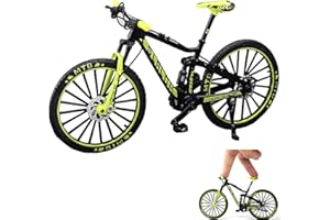 Nesloonp Mini vélo, Jouet de vélo de Doigt, Décoration Folle Mini vélo 1:10, Ornements de Décoration de Collection de Modèles de Bicyclette en Métal