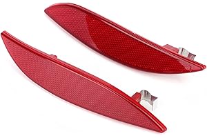 YUECOOM Réflecteur de pare-chocs arrière, catadioptre bandes de réflecteur de pare-chocs arrière gauche et droite 265600004R convient catadioptre pour MEGANE MK3 2008 2013