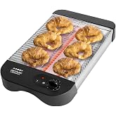 Cecotec Easytoast Basic Turbo Horizontal Flat Toaster. 900 W of power with 6 levels, 3 quartz resistors, crumb tray and gable