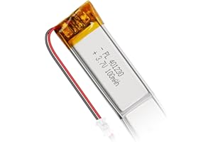 Batterie LiPo 3.7V 100mAh 401230 - Batterie Lithium-polymère Rechargeable avec Carte de Protection et connecteur Micro JST 1.25 pour appareils électroniques