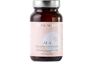 Zita West Alpha Lipoic Acid (ALA) 400mg - High Strength Antioxidant for Male & Female Fertility, PCOS Support, Energy Production - 30 Capsules (One Month Supply)