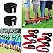 Produktbild 2 Set 3-Beinig Elastisches Bindungsseil und 4-Beinig Rennband mit wasserdichte Tasche Paket für Outdoor Rennen Spiel für Kinder und Erwachsene