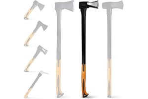BOOMET Axe 2200 g, various axes and sets to choose from, splitting axe, efficient wood splitting with fibreglass handle for firewood, garden and outdoor use