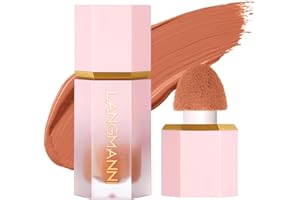 HOPHAT Soft Cream Blush Makeup Smooth Liquid Blush Lightweight Long-Wearing Smudge Proof Natural-Looking Color Matte Liquid Blush for Cheeks Makeup (# 102)