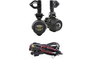 TEAUSA Luces antiniebla auxiliares de conducción E9 for BMW R 1200GS 1200 GS R1200GS LC Adventure ADV F 800GS/650GS 800/650 GS F650GS F800GS (Size : Gold light set)