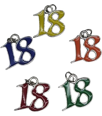 Cake Topper in plexiglass Oro-Rosa Gold-Argento numero 18 anni | Ideale per torte decorative e