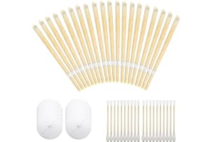 ZSTNPP 20ps Hopi Ear Candles, Ear Wax Removal Candle, Ear Candles for Wax Removal, Ear Cleaner Ear Wax Remover, Ear Wax Candles+10 Protective Disks+20 Cotton Swab