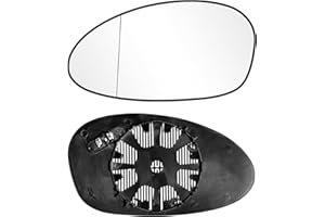 Altsbaos 1PCS Verre Rétroviseur Gauche Compatible avec BMW Série 3 E90 E91 E92 E93 Pre-Facelift 2005-2008 Vitre Retroviseur Chauffant Série 1 E81 E87 2005-2008 Verre Miroir