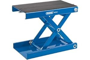 Draper 04991 Plateforme élévatrice pour Moto Charge Max. 450 kg, Bleu,Noir