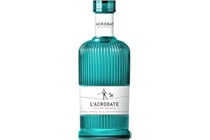 L'ACROBATE - Gin Bio Artisanal - Médaille d’or Global Gin Masters 2023 et 2025-44% Alcool - Origine : France - Bouteille 70 cl