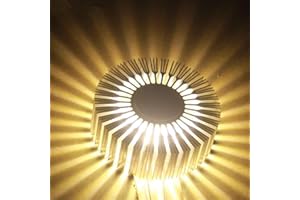 LANMOU 3W LED Applique Projecteur Effet Projecteur Plafond Spots Creative Design Effect Lumière Moderne Applique Murale Intérieur pour Couloir Chambre Balcon Salon Chambre Bébé,Yellow