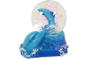 PIA INTERNATIONAL Glitzerkugel Delfin Schneekugel Tier Tiere Schneekugeln Delfine