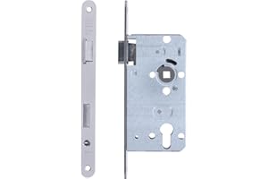 ToniTec Einsteckschloss Profilzylinder links für Zimmertür Falle + Riegel