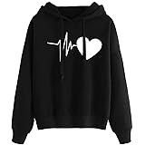 757 Donna Felpa con Cappuccio con Tasche Modello di Cuore Cappotto Donna Invernale Autunno Elegante Lungo Cotone Hoodies Clas