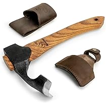 KOTARBAU® Trekmes - Schorsmes - Gesmeed Staal - 280 mm - Trekmes voor Hout - Zwart - Ergonomische Houten Handgrepen - Ontschorsingsgereedschap - Duurzaam