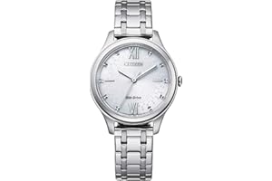 Citizen damski analogowy zegarek Eco-Drive z bransoletką ze stali nierdzewnej