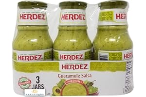 BETRULIGHT Authentic Mexikos #1 Salsa Keto Friendly Herdez Guacamole Salsa Vorteilspack | 15oz Glas | + Betrulight Kühlschrankmagnet (Medium - 3 Stück)