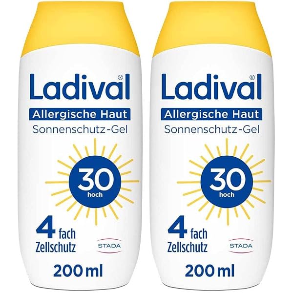 LADIVALL Sonnengel Für Allergische Haut LSF 20 – 200 Ml, Ohne Duftstoffe, Mit Vitamin E, Bei Mallorca-Akne