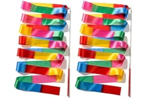 KSOIQPU 2 Piezas Banda De Gimnasia,Cinta De Gimnasia Rítmica,Accesorios De Gimnasia,Diadema De Gimnasia,Diadema De Gimnasia y Entrenamiento De Pole Art Dance