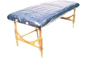 JMORCO Copri Lettino da Massaggio 100 Pezzi di plastica USA e Getta copridivano copriletto Spa Massaggio Lettino for trattamenti Pellicola Trasparente for Letto di Bellezza Pellicola Impermeabile