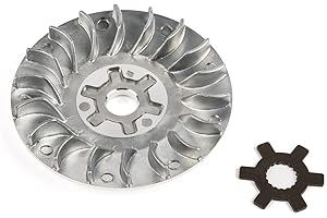 MOTOFORCE Lüfterrad / Riemenscheibe mit Sternscheibe 13mm Minarelli / China 2-Takt