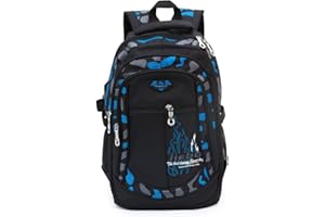 ADGBPE Chłopięcy plecak torba szkolna plecaki wtórne nastoletni uczeń trwały wytrzymały duży plecak dla dzieci torby na książki wodoodporne