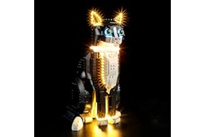 GEAMENT Set di Luci LED Compatibile Con LEGO Gatto Tuxedo - Kit Di Illuminazione per Ideas 21349 Tuxedo Cat (Modello di mattoncini non incluso)