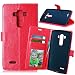 Produktbild Nancen LG G4 / H818 (5,5 Zoll) Lederhülle Neu Style Acht Farbe Weich PU Flip Case Ledertasche / Schutz Etui, Einfach Vintage Kollektion Karten Slot Foto Wallet Hülle Handy Tasche Zubehör