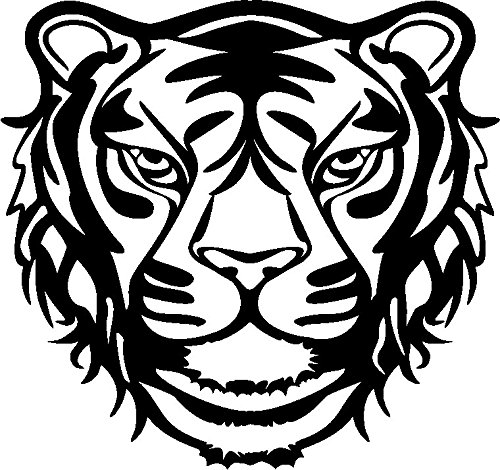 Marabu 028900007 - Silhouette Schablone Wild Tiger, 30 x 30 cm
