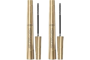 L'OREAL PARIS L’Oréal Paris Make-Up Designer Telescopic Black Mascara Allungante con Scovolino Flessibile per Definire Separare Ciglia Senza Grumi Colore Nero - 2 Cosmetici