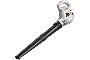 VonHaus Leaf Blower 3000W – Clear Garden Leaves from Patios, Gutters, Driveways & More – Lightweight, 8m Cable, Click in Assembly, Detachable Chute, Storage Hook, 2 Speed Settings