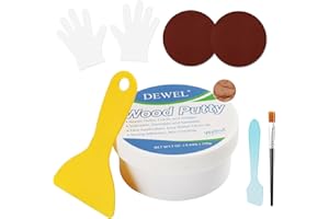 DEWEL Mastic pour bois noyer à l'eau 200g-Kit de réparation de meubles-Remplir des trous et des fissures