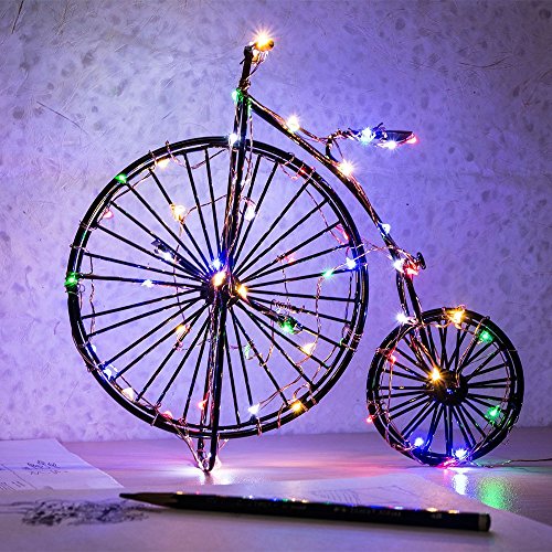 Preisvergleich Produktbild 100er LED Lichterkette Mehrfarbig Innen für Weihnachten Hochzeit Zimmer Beleuchtung