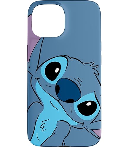 LA CASA DE LAS CARCASAS Lilo & Stitch Cover per iPhone 13 Pro MAX Ufficiale - Angel & Stitch Baci per proteggere il tuo telefono - Cover in silicone flessibile con licenza