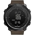 NORTH EDGE Men's Outdoor Sport Altimeter Barometer Compass Digital Military Watch: Apache, Khaki