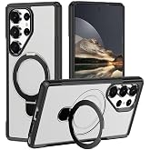 Rongep [Mag-Military] Tel. i&ccedil;in Kılıf Katlanabilir Halka Stantlı [MagSafe ile Uyumlu] Tell. Kılıfı PC+TPU Rugged Tasarımlı G&uuml;