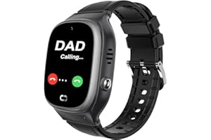 JOYMENT Kids Smart Watch LBS Tracker,Waterproof Smartwatches for Children Kids with Call Camera SOS Anti-Lost Math Game Touch Screen Game Alarm for Boys and Girls (Black)